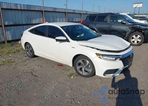2019 Honda Insight Ex z USA, uszkodzony, nr VIN 19XZE4F53KE004024